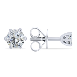 Cercei Pusete din argint  cu pietre Cubic Zirconia Incolor