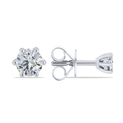 Cercei Pusete din argint  cu pietre Cubic Zirconia Incolor