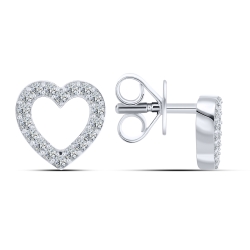 Cercei Pusete din argint  cu pietre Cubic Zirconia Incolor