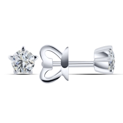 Cercei din argint  cu Cubic Zirconia Incolor