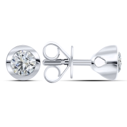 Cercei din argint  cu Cubic Zirconia Incolor
