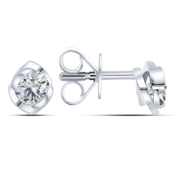 Cercei din argint  cu Cubic Zirconia Incolor