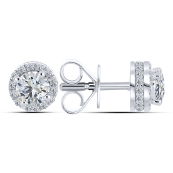 Cercei din argint  cu Cubic Zirconia Incolor