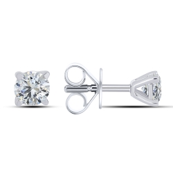 Cercei din argint  cu Cubic Zirconia Incolor