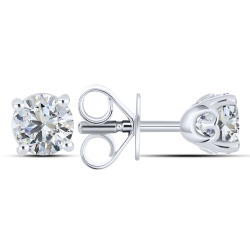 Cercei Pusete din argint  cu Cubic Zirconia Incolor