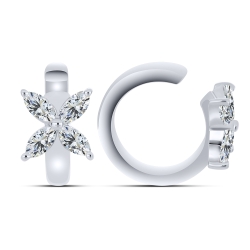 Cercel din argint  cu pietre Cubic Zirconia Incolor