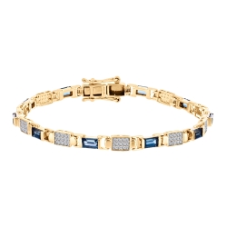 Brățară din aur roz cu pietre Cubic Zirconia Incolor, Topaz London