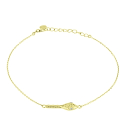 Brățară din aur galben cu pietre Cubic Zirconia Incolor