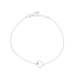 Brățară din aur alb cu pietre Diamant