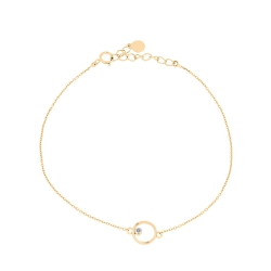 Brățară din aur roz cu pietre Diamant