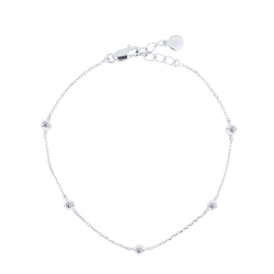 Brățară din aur alb cu pietre Diamant