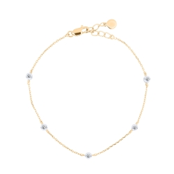 Brățară din aur roz cu pietre Diamant