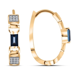 Cercei din aur roz cu pietre Cubic Zirconia Incolor, Topaz London