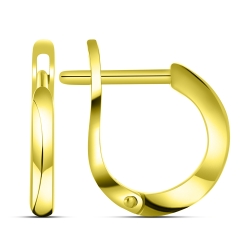 Cercei din aur galben fără pietre