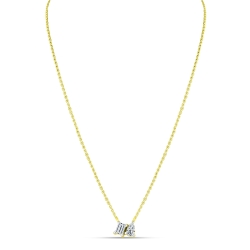 Colier din aur galben cu pietre Cubic Zirconia Incolor