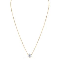 Colier din aur roz cu pietre Cubic Zirconia Incolor