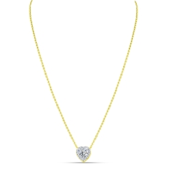 Colier din aur galben cu pietre Cubic Zirconia Incolor