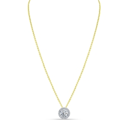 Colier din aur galben cu pietre Cubic Zirconia Incolor