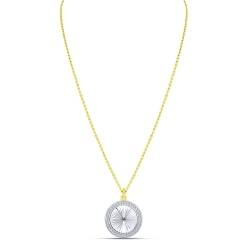 Colier din aur galben cu pietre Cubic Zirconia Incolor