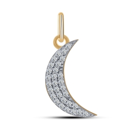 Pandantiv din aur roz cu pietre Cubic Zirconia Incolor