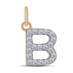 Pandantiv din aur roz cu pietre Cubic Zirconia Incolor