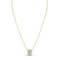 Colier din aur galben cu pietre Cubic Zirconia Incolor