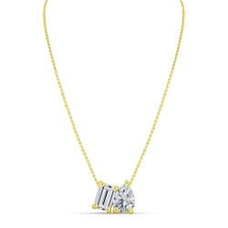 Colier din aur galben cu pietre Cubic Zirconia Incolor