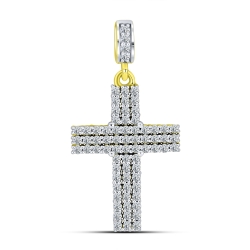 Pandantiv din aur galben cu pietre Cubic Zirconia Incolor