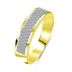 Inel din aur galben cu pietre Diamant