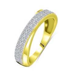 Inel din aur galben cu pietre Diamant