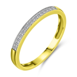 Inel din aur galben cu pietre Diamant
