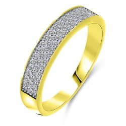 Inel din aur galben cu pietre Diamant