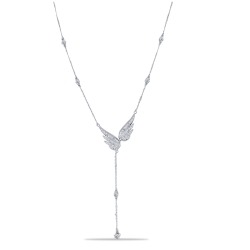 Colier din argint  cu pietre Cubic Zirconia Incolor