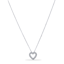 Colier din argint  cu pietre Cubic Zirconia Incolor