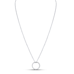 Colier din argint  cu Cubic Zirconia Incolor