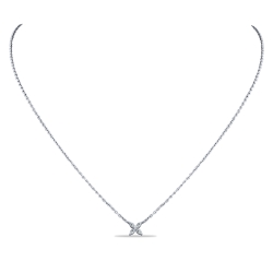 Colier din argint  cu pietre Cubic Zirconia Incolor