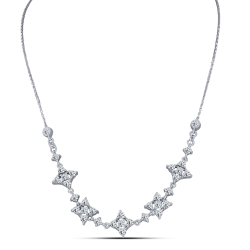 Colier din argint  cu pietre Cubic Zirconia Incolor