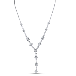 Colier din argint  cu pietre Cubic Zirconia Incolor