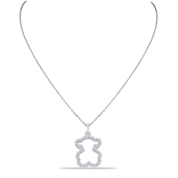Colier din argint  cu pietre Cubic Zirconia Incolor