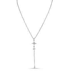 Colier din argint  cu Cubic Zirconia Incolor