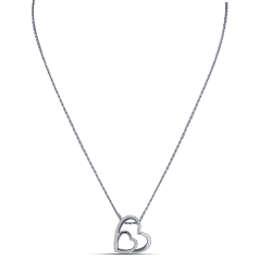 Colier din argint  cu Cubic Zirconia Incolor