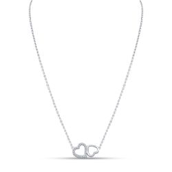 Colier din argint  cu pietre Cubic Zirconia Incolor