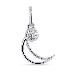 Pandantiv din argint  cu pietre Cubic Zirconia Incolor