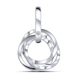 Pandantiv din argint  cu pietre Cubic Zirconia Incolor