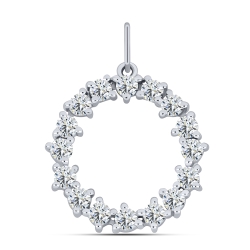 Pandantiv din argint  cu pietre Cubic Zirconia Incolor