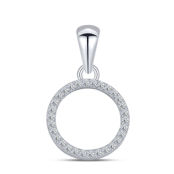 Pandantiv din argint  cu pietre Cubic Zirconia Incolor