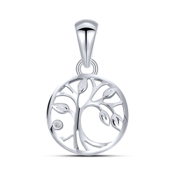 Pandantiv din argint  cu Cubic Zirconia Incolor