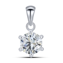 Pandantiv din argint  cu Cubic Zirconia Incolor