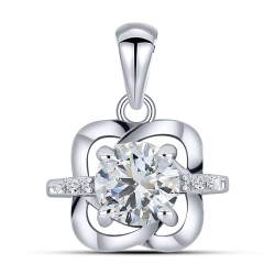 Pandantiv din argint  cu Cubic Zirconia Incolor