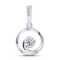 Pandantiv din argint  cu Cubic Zirconia Incolor